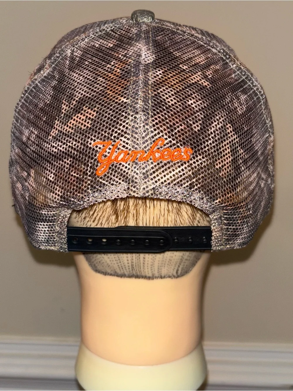 New York Yankees Camo Trucker Hat